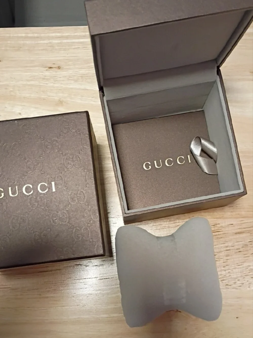 Gucci Brown Box with Gold Logo